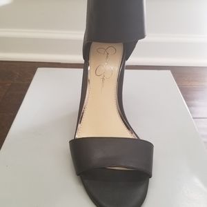 Leather wedge heels 4 inch